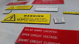 Electrical/Trade Labels and Signs (0.5mm flexible adhesive)