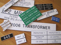 Electrical/Trade Labels and Signs (0.5mm flexible adhesive)