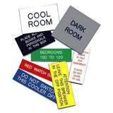 Electrical/Trade Labels and Signs (0.5mm flexible adhesive)