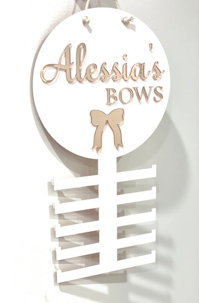 Bow, headband holder